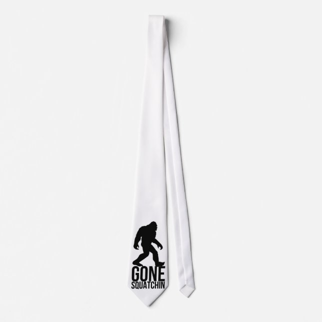 Big foot gone squatchin tie (Front)