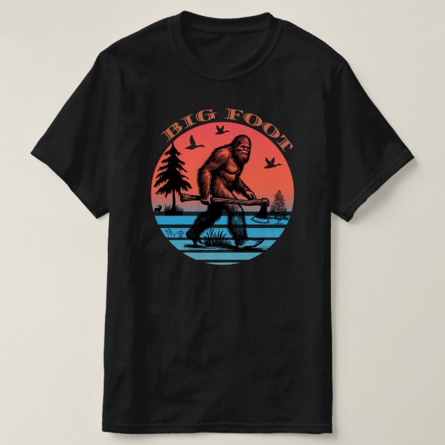 Big foot Graffiti Style Street Art Classic T-Shirt (Design Front)