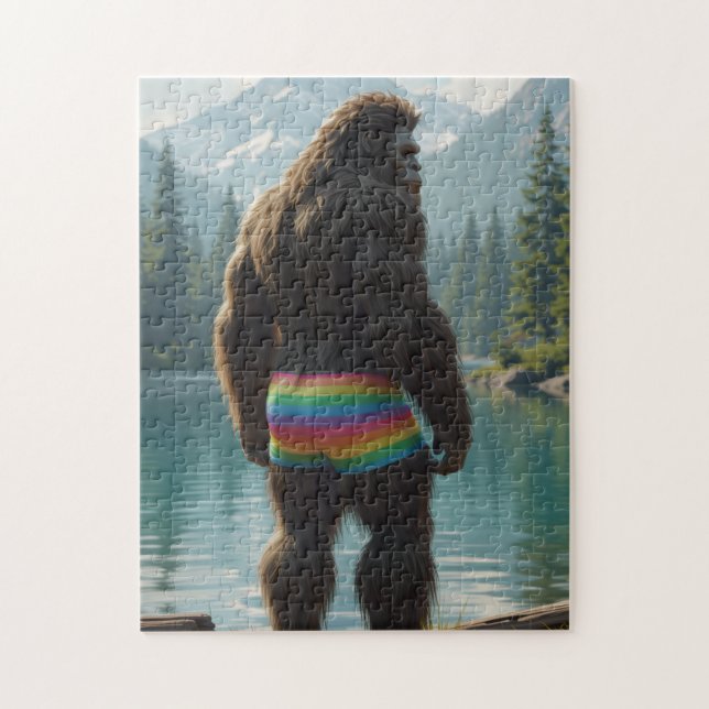big foot lgbtq jigsaw puzzle (Vertical)