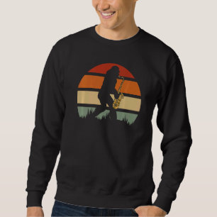 Big Foot Playing Saxophone Sweatshirt
