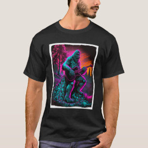 Big Foot Sasquatch Rock Guitar Music Metal Grunge T-Shirt
