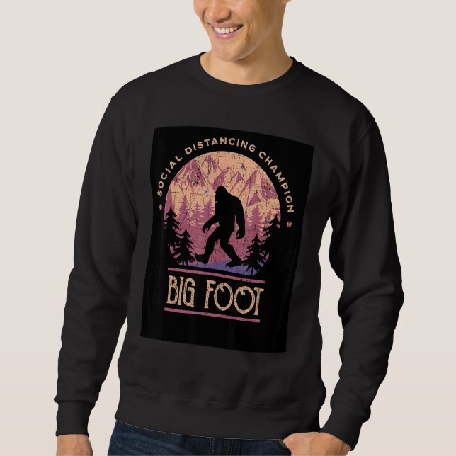 Big Foot Social Distancing Champion Sweatshirt (Front)