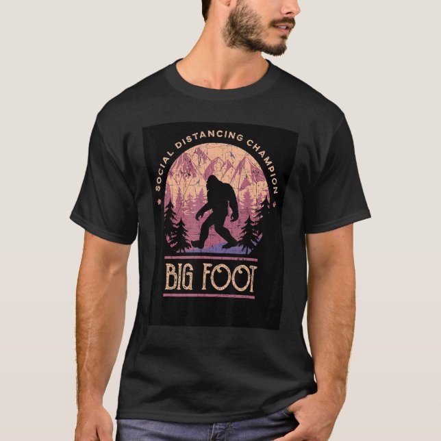 Big Foot Social Distancing Champion T-Shirt (Front)