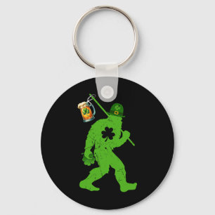 Big Foot St Patricks Day Sasquatch Big Foot Yeti S Key Ring