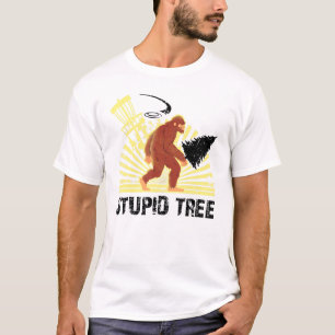 Big Foot Stupid Tree Disc Golf Cool Design For Men T-Shirt