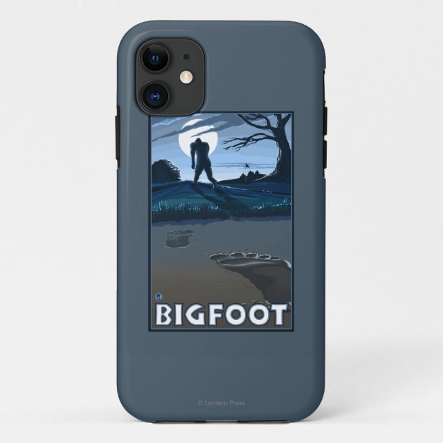 Big Foot walking through Golf Course Case-Mate iPhone Case (Back)