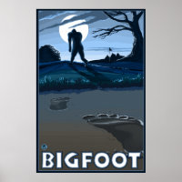 Big Foot walking through Golf Course