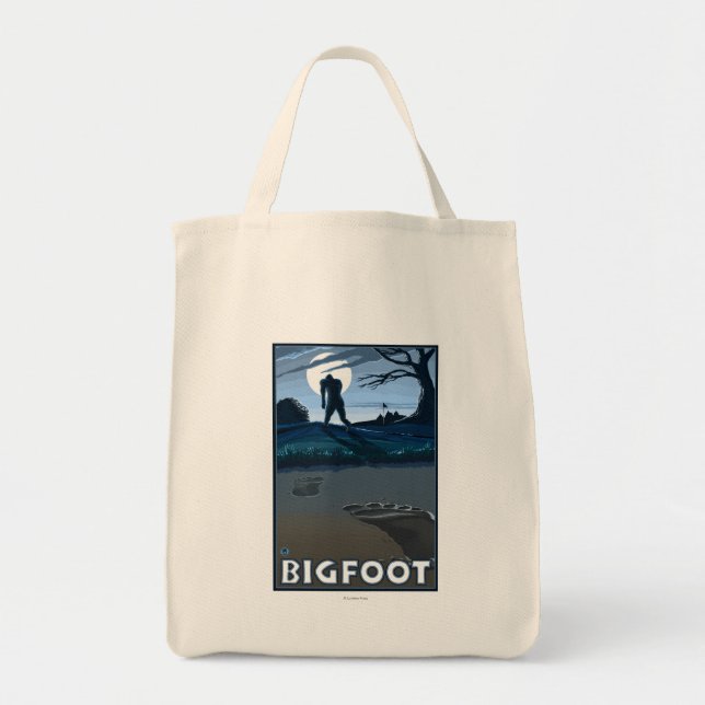 Big Foot walking through Golf Course Tote Bag (Front)