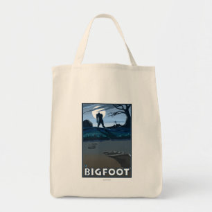 Big Foot walking through Golf Course Tote Bag