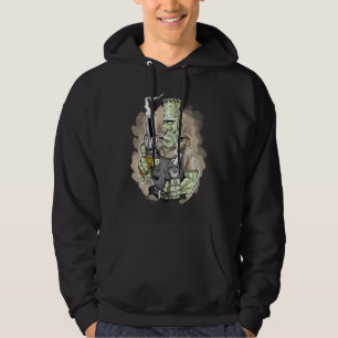 Big Frankie Big Calibre Gun 50s Culture Biker Hoodie