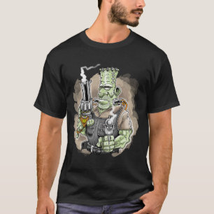 Big Frankie Big Calibre Gun 50s Culture Biker T-Shirt