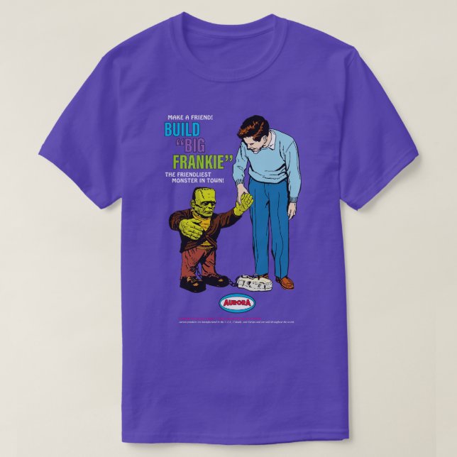 Big Frankie Comic Book Ad Dark T-Shirt (Design Front)