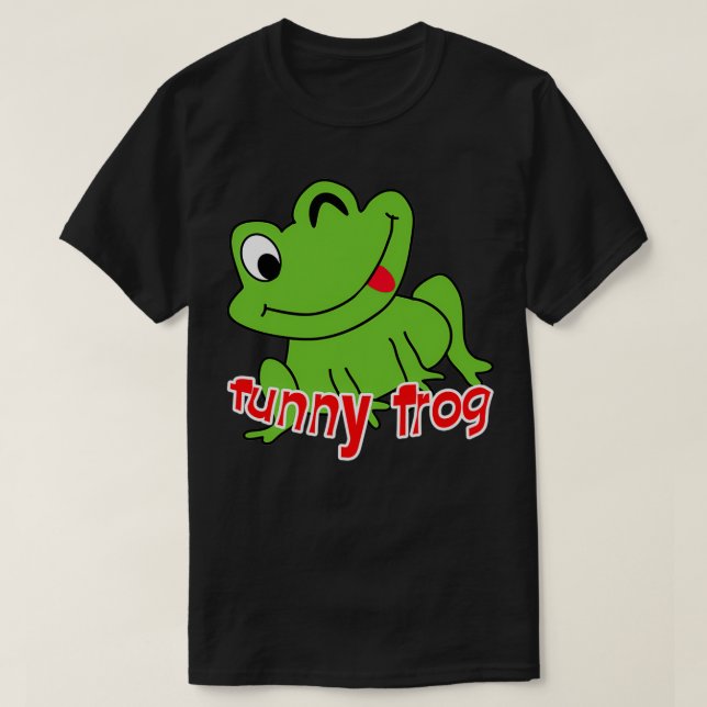 Big frog custom Horned Funny Frog T-Shirt (Design Front)