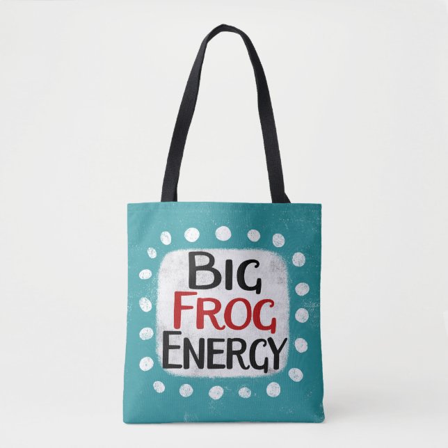 Big Frog Energy Tote Bag (Front)