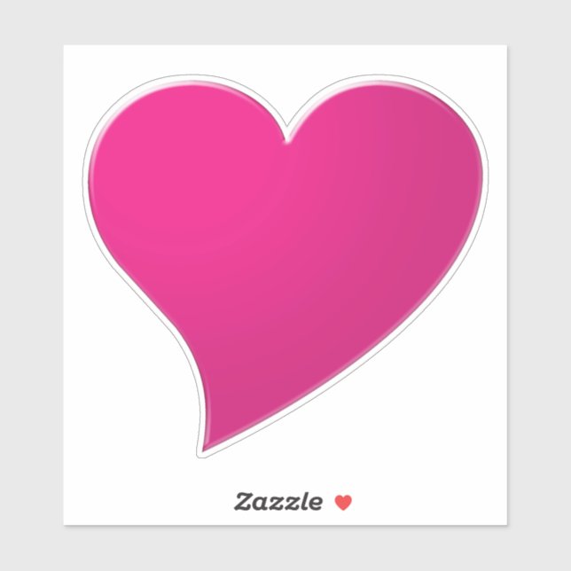 Big fuchsia hot pink Heart, Love (Sheet)