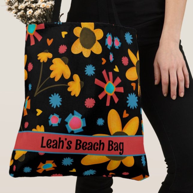 Big Fun Daisies Boho Inspirivity Tote Bag (Creator Uploaded)