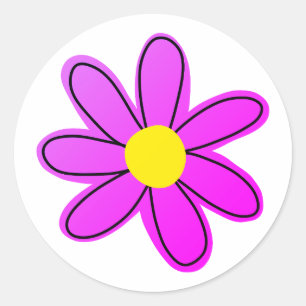 Big Fun Flower Round Sticker