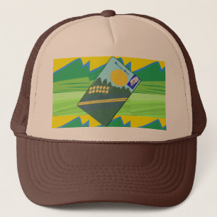 Big Funny Eggs Crossing the Road Trucker Hat