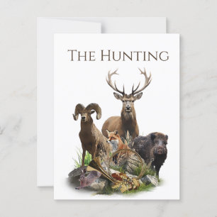 Big Game Hunting Postcard