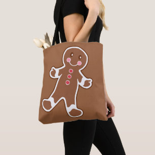 Big Gingerbread Boy Tote Bag