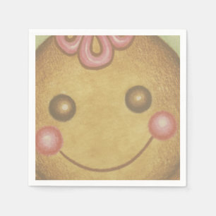 Big Gingerbread Cookie Paper Napkins