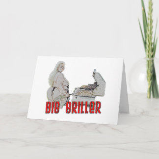 Big Girl Griller Birthday Cards