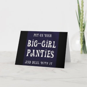 Big Girl Panties Card