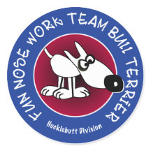 Big glossy sticker for Hucklebutt Division