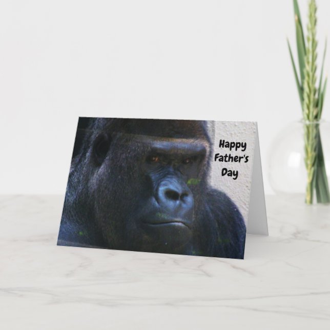 BIG GORILLA FATHER'S DAY  CARD (Front)