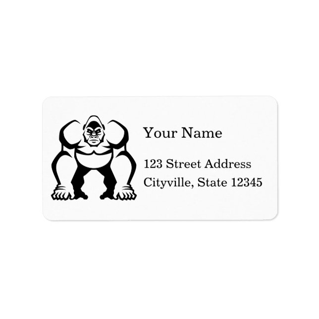 Big Gorilla Label (Front)