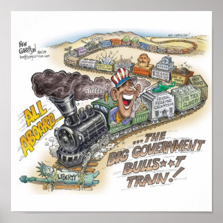 Big Gov Train Print