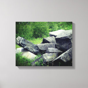 Big Granite Rocks Nature Canvas Print