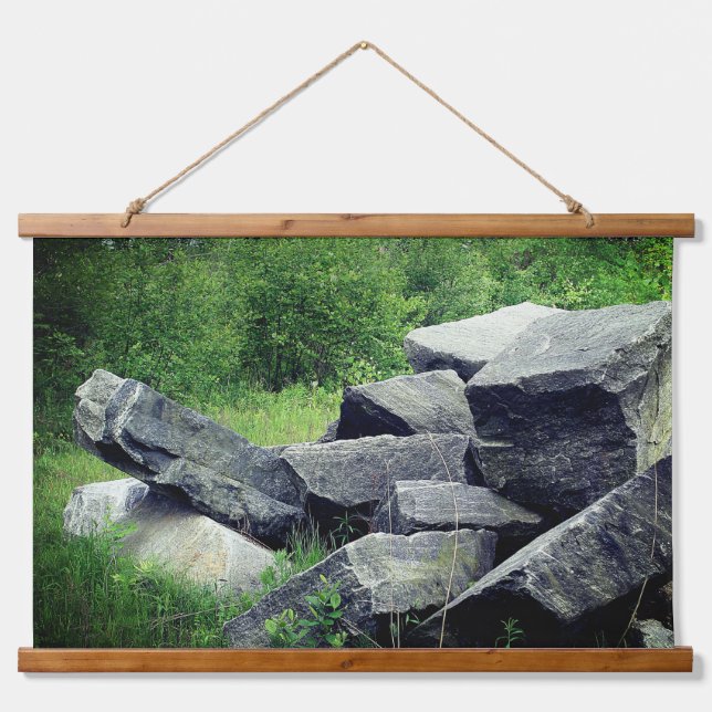 Big Granite Rocks Nature   Hanging Tapestry (Front)