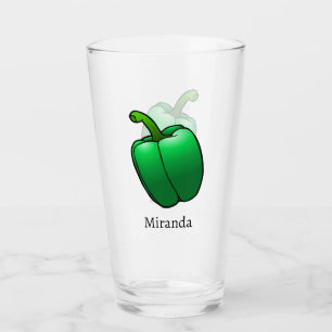 Big Green Bell Pepper Glass