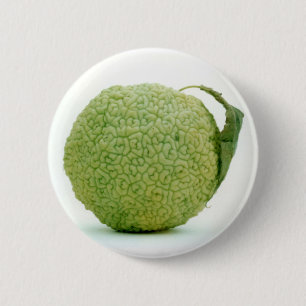 Big Green Hedgeapple 6 Cm Round Badge