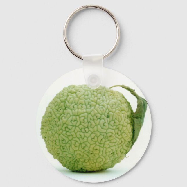 Big Green Hedgeapple Osage Orange Key Ring (Front)