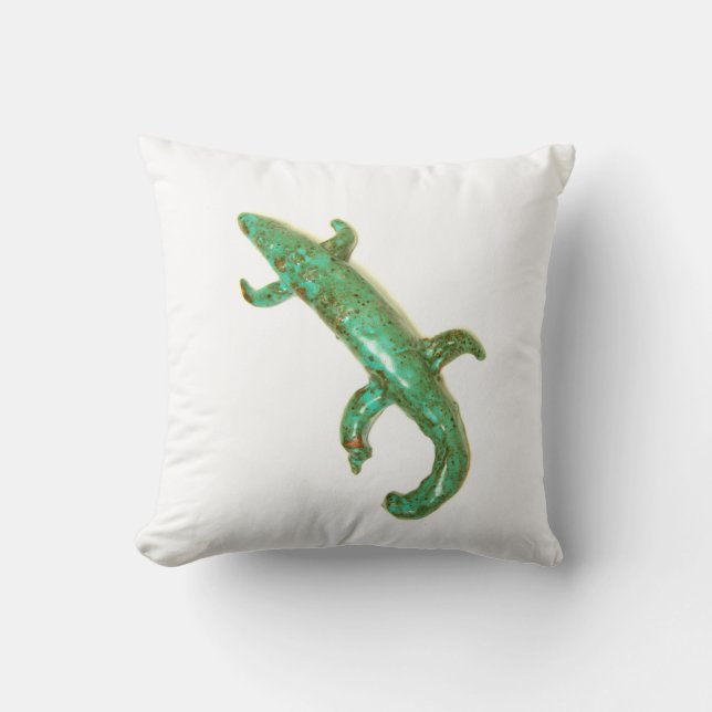 big green lizard pillow (Front)