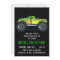 Big Green Monster Truck Birthday Party Invitations