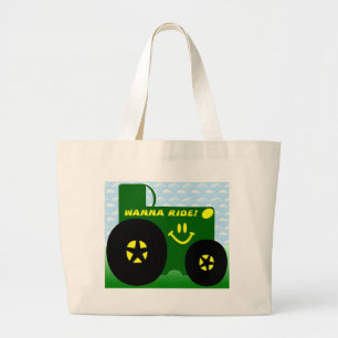 BIG GREEN TRACTOR LARGE TOTE BAG