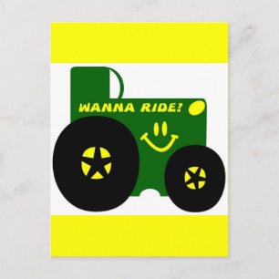 BIG GREEN TRACTOR POSTCARD