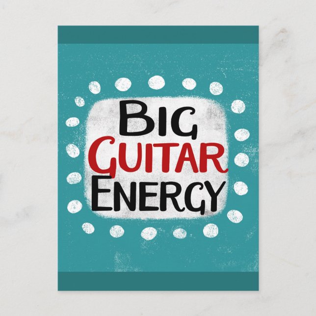 Big Guitar Energy Postcard (Front)