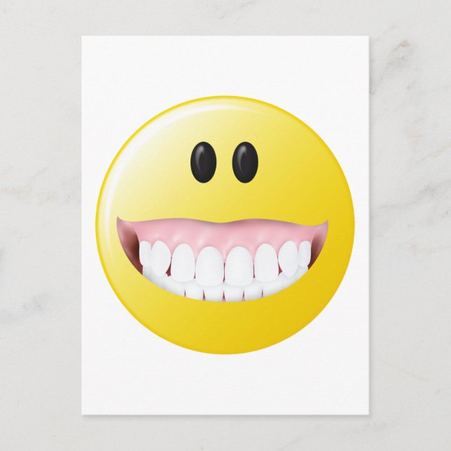 Big Gums Face Postcard (Front)
