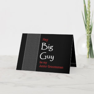 BIG GUY Junior Groomsman Wedding Invitation