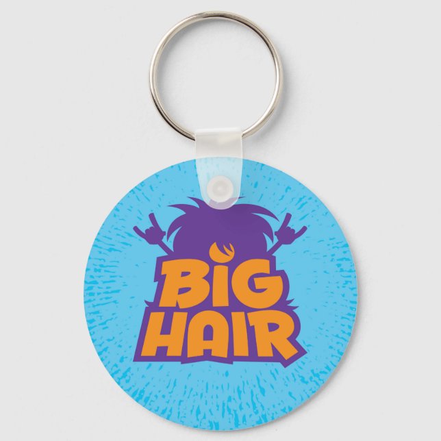 Big Hair Band Logo Key Ring (Front)