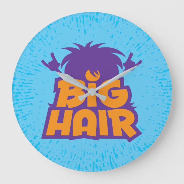 Big Hair Band Logo Large Clock (Front)