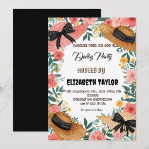 Big Hat Derby Party Invitation
