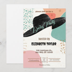 Big Hat Derby Party Invitation