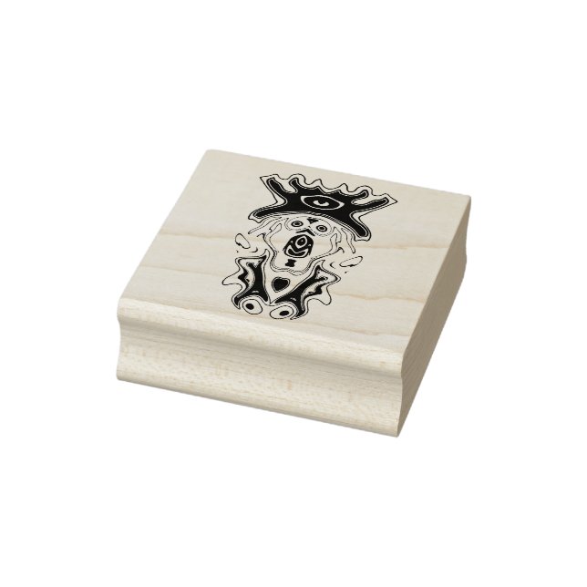 Big hat dog v1 rubber stamp (Stamp)