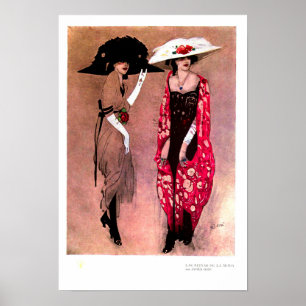 Big hat fashion poster