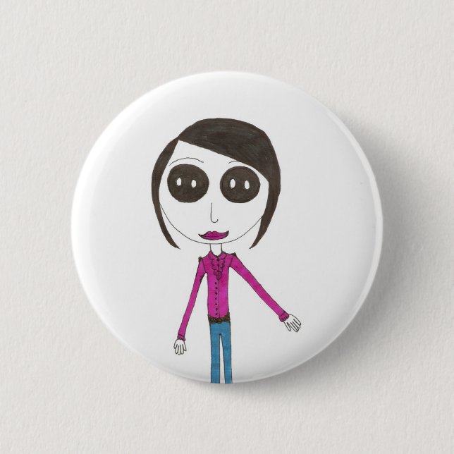 Big Head Button girl (Front)